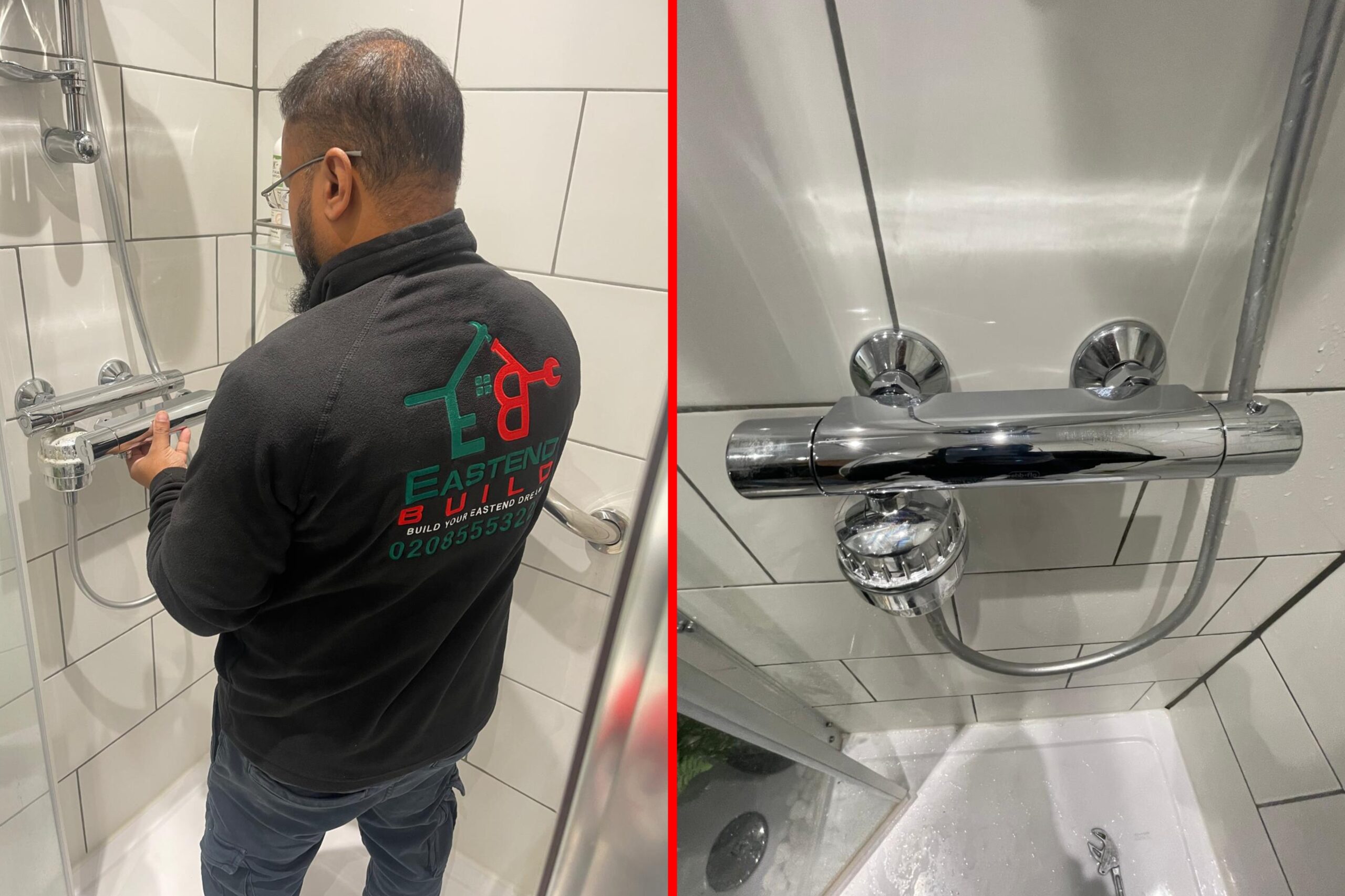 Hot water tap installation